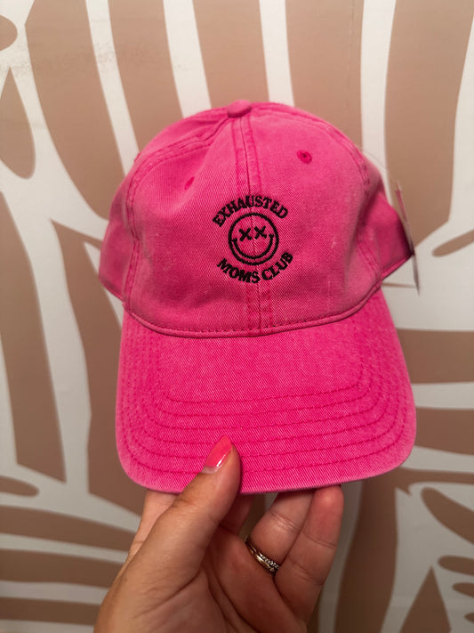 Exhausted Moms Club Vintage Cotton Twill Cap