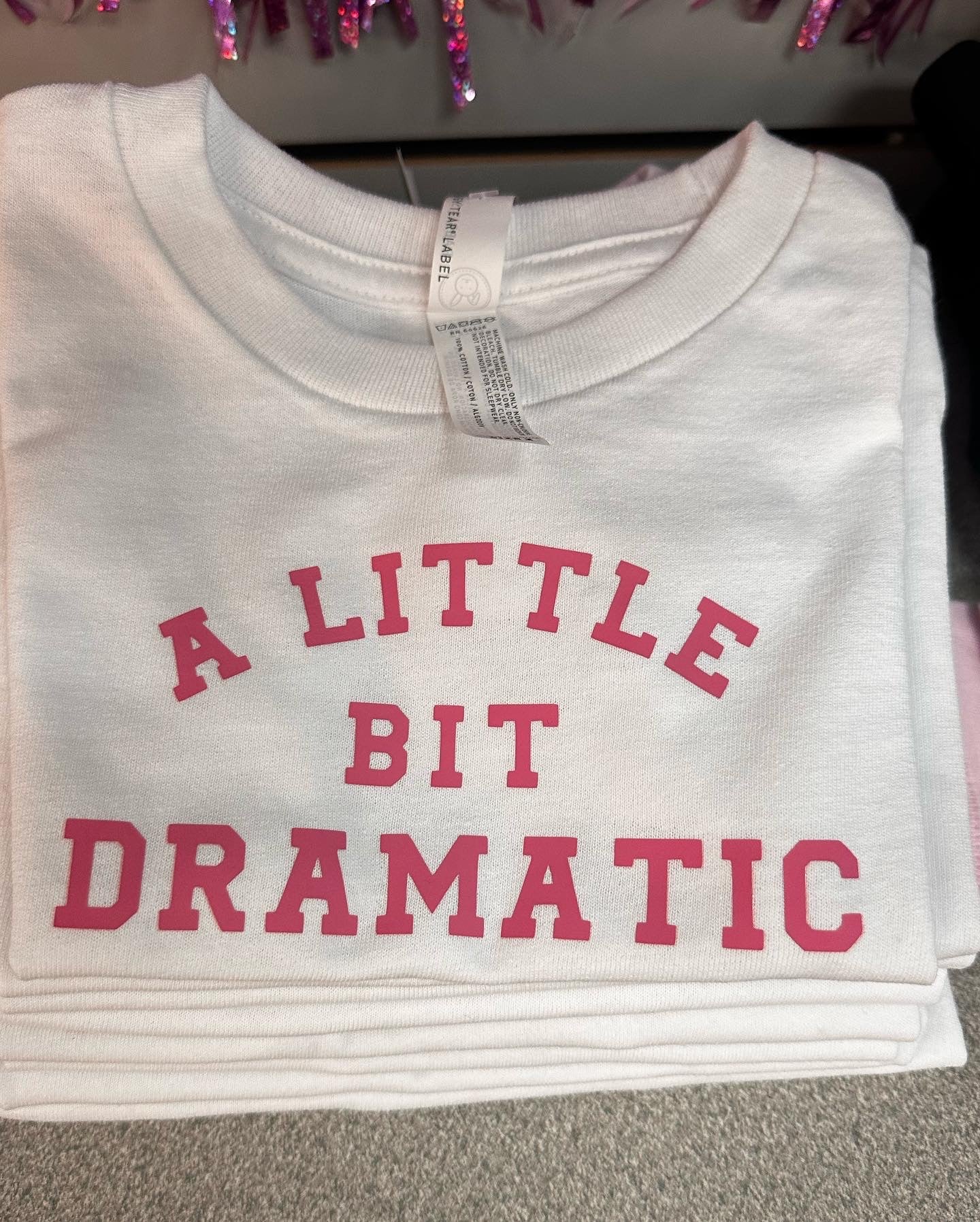 SALE! Size 4T A LITTLE BIT DRAMATIC (THE REGINA) TODDLER TEE