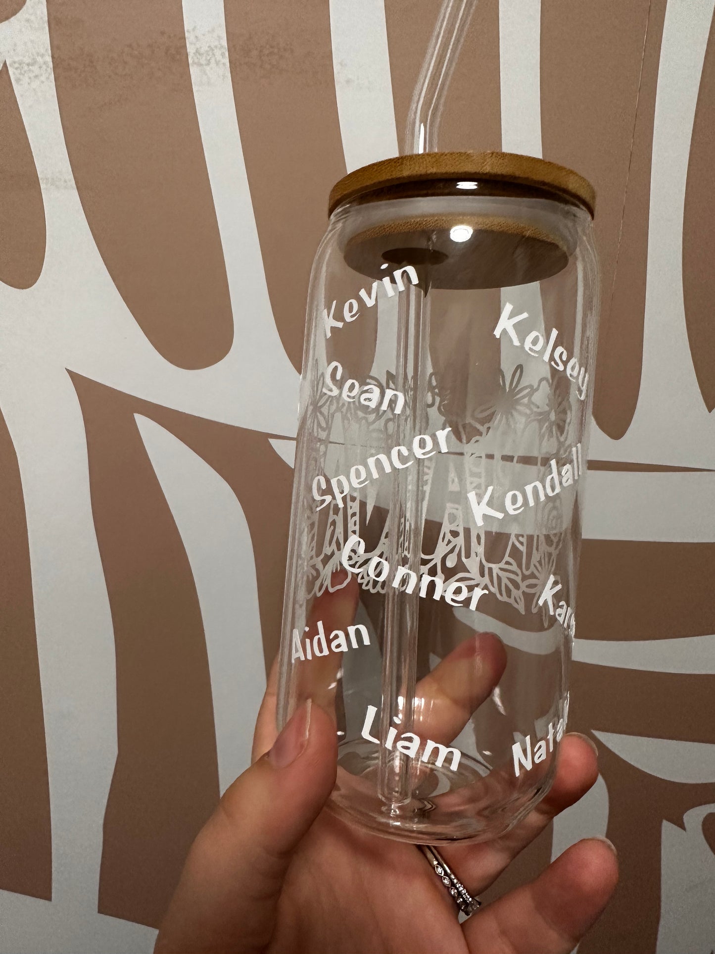 16oz CUSTOM ORDER GLASS TUMBLER // BEER CAN GLASS JAR