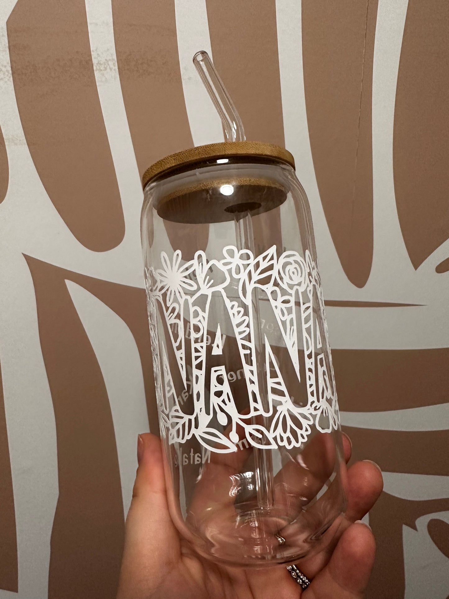 16oz CUSTOM ORDER GLASS TUMBLER // BEER CAN GLASS JAR